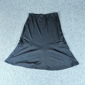 Andria Lieu Collection XL Womens Black Paneled Flared Midi‎ Skirt Office Career